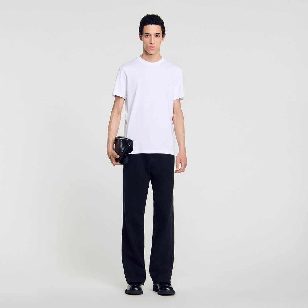 Sandro Men Cotton T-shirt