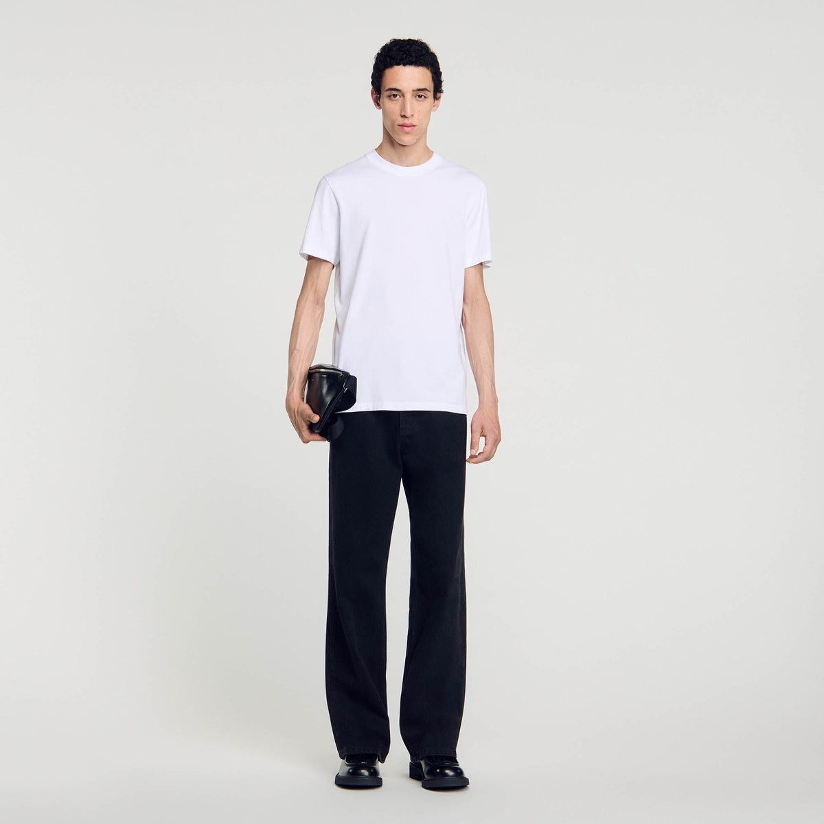 Sandro Men Cotton T-shirt