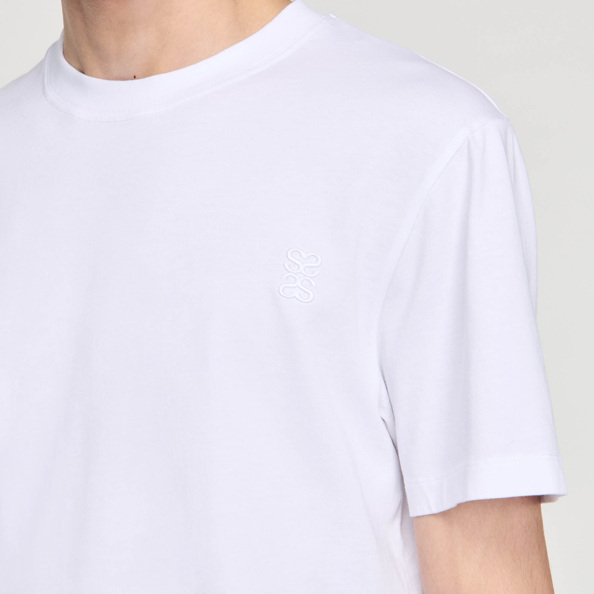 Sandro Men Cotton T-shirt