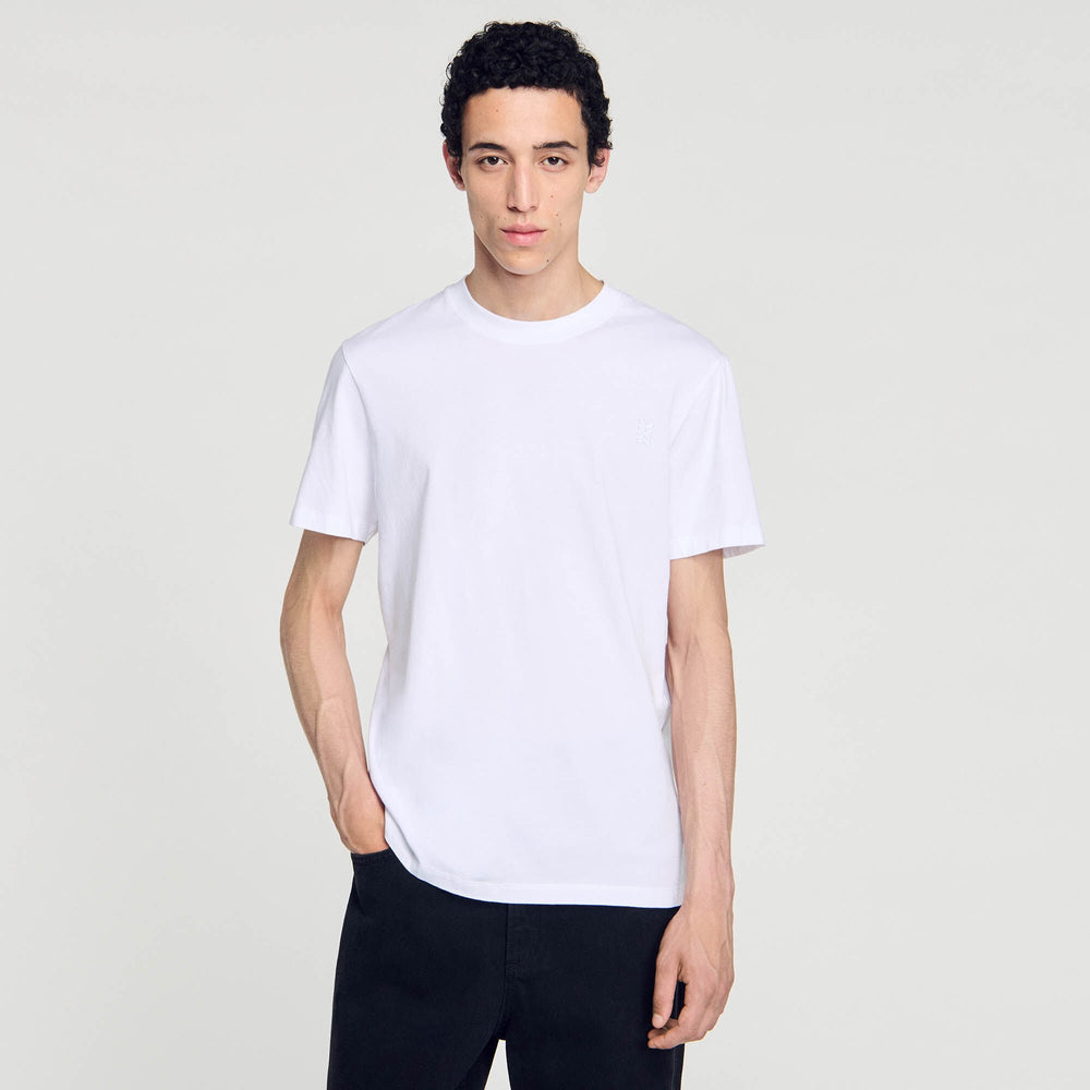Sandro Men Cotton T-shirt