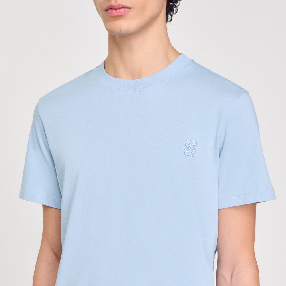 Sandro Men Cotton T-shirt