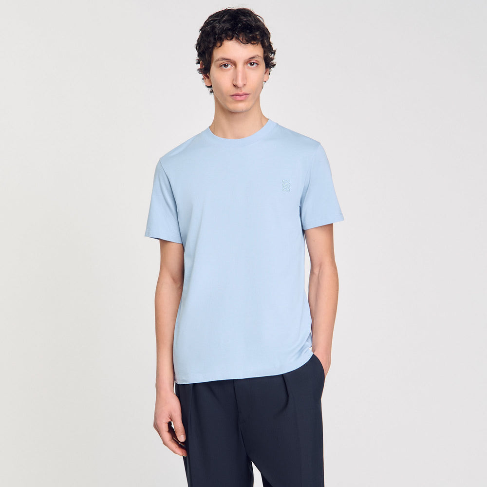 Sandro Men Cotton T-shirt