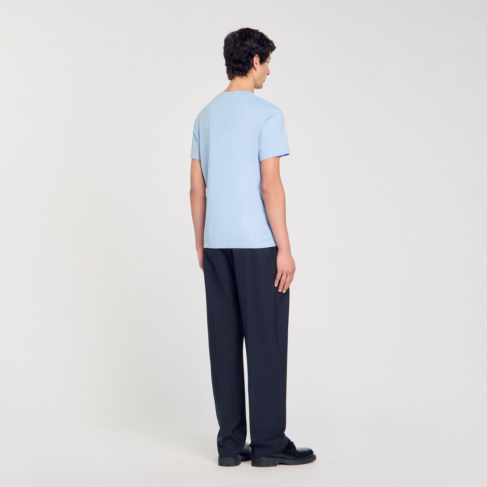 Sandro Men Cotton T-shirt