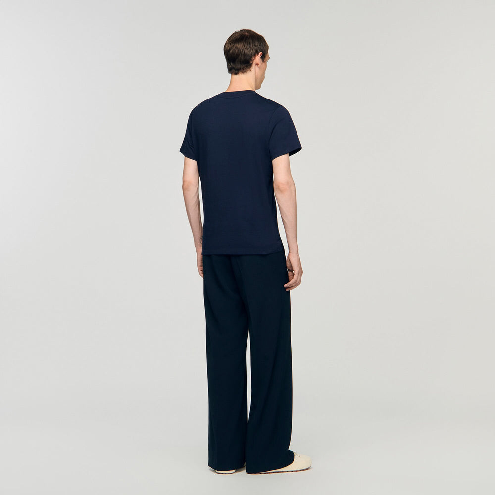 Sandro Men Cotton T-shirt with logo