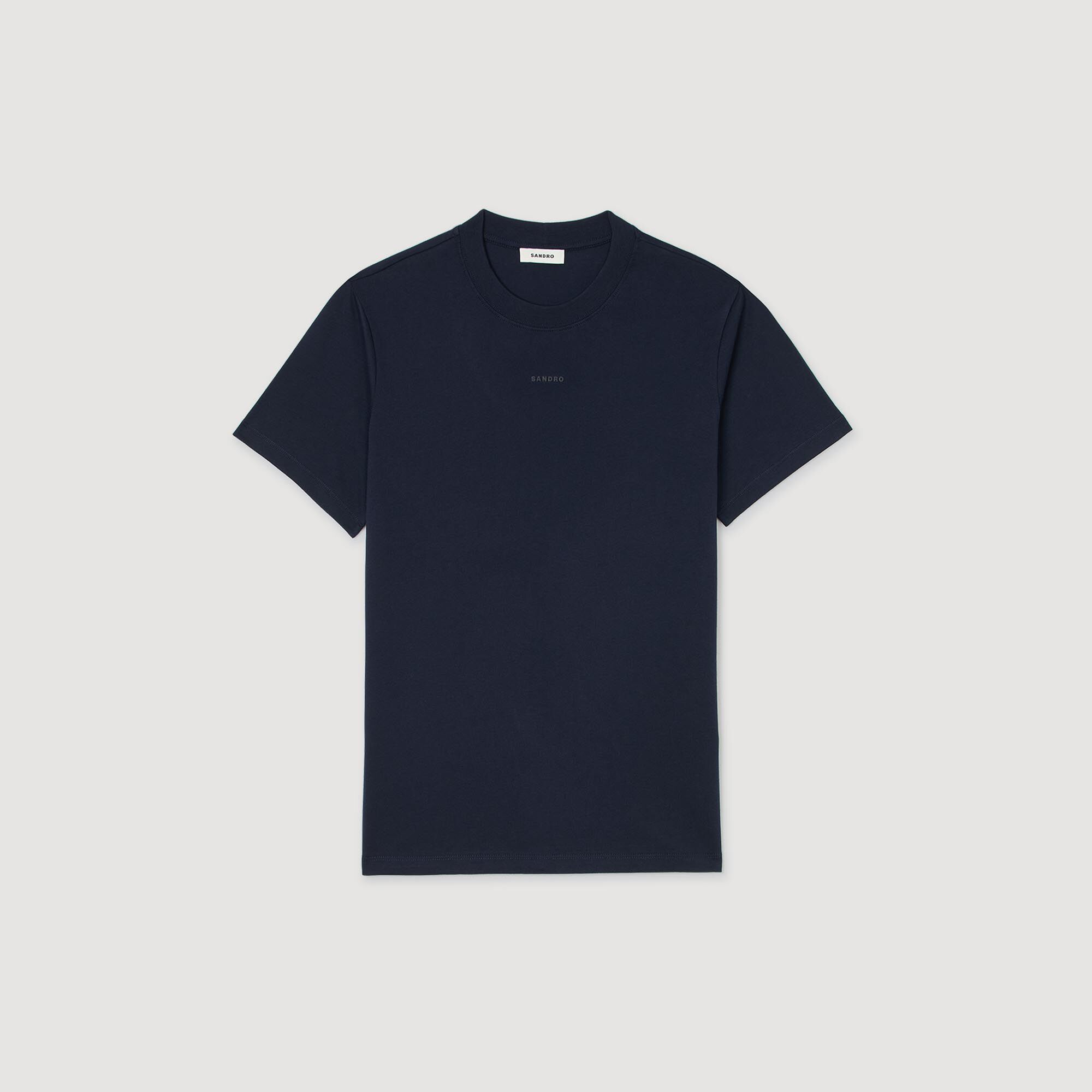 Sandro Men Cotton T-shirt with logo