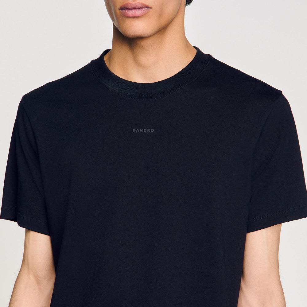 Sandro Men Cotton T-shirt with logo