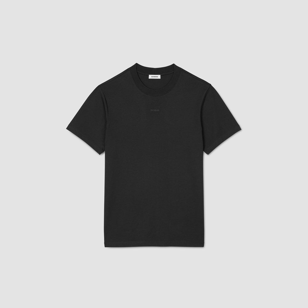 Sandro Men Cotton T-shirt with logo
