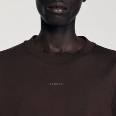 Sandro Men Cotton T-shirt with logo
