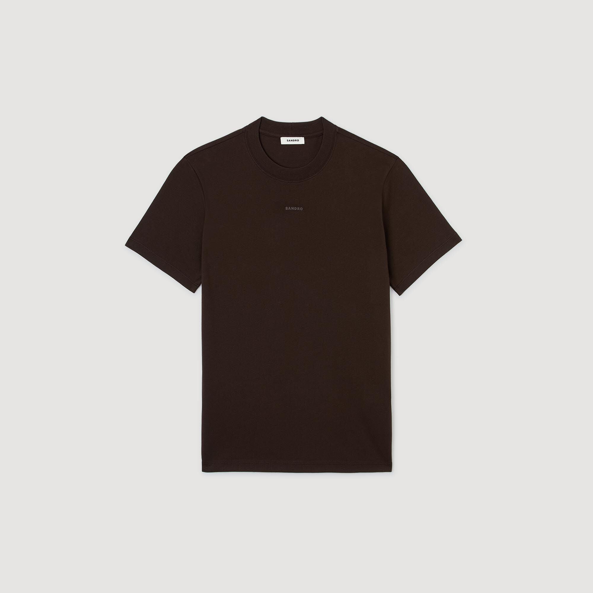 Sandro Men Cotton T-shirt with logo