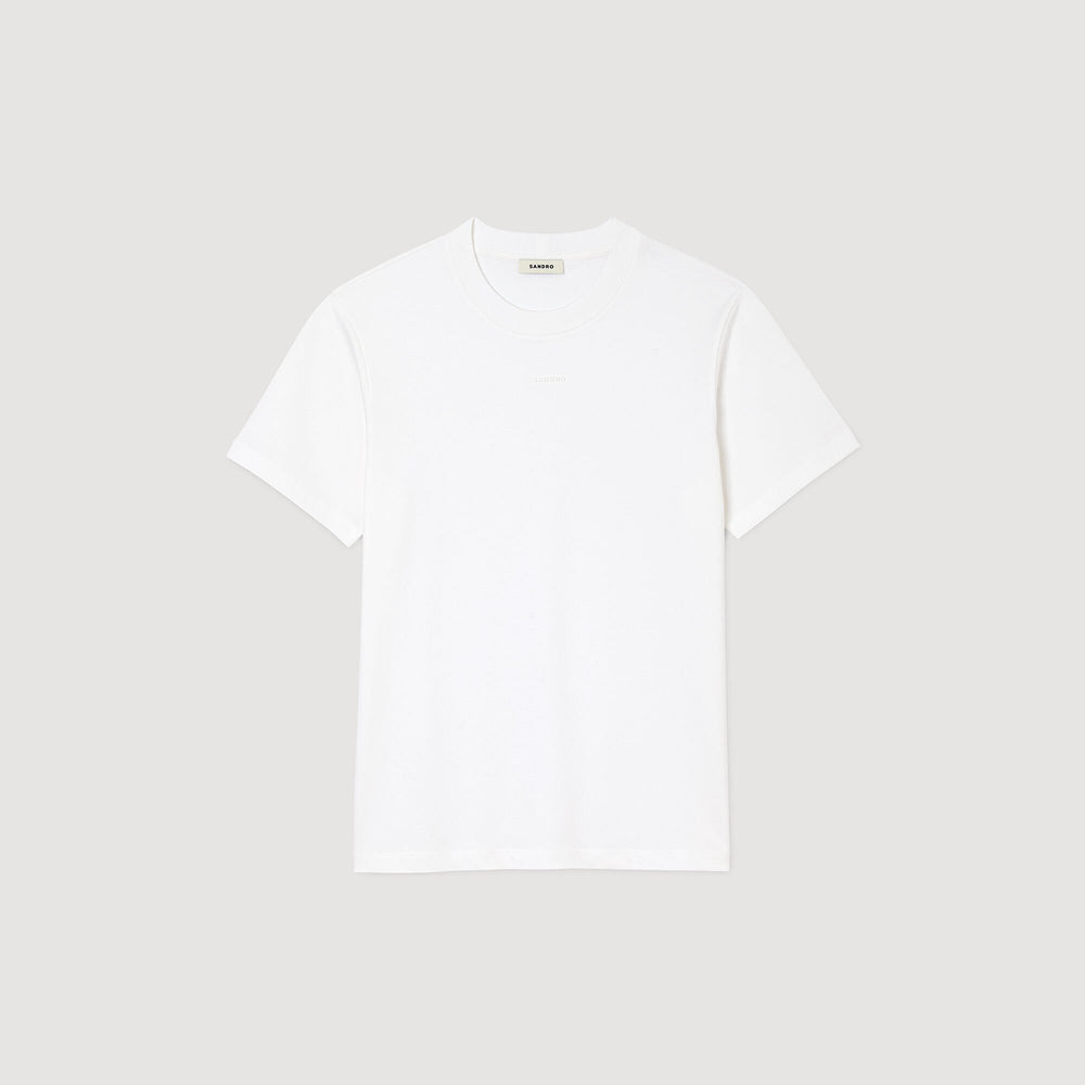 Sandro Men Cotton T-shirt with logo