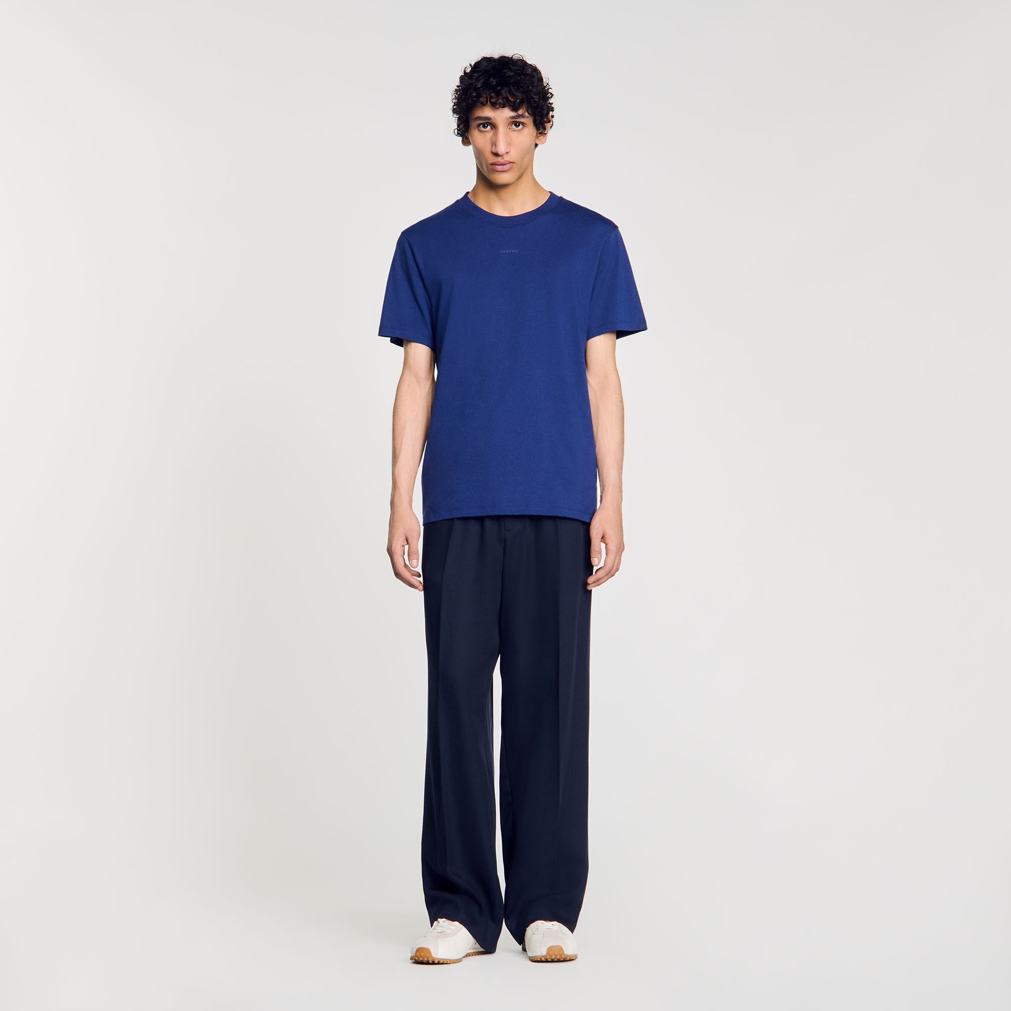 Sandro Men Cotton T-shirt with logo