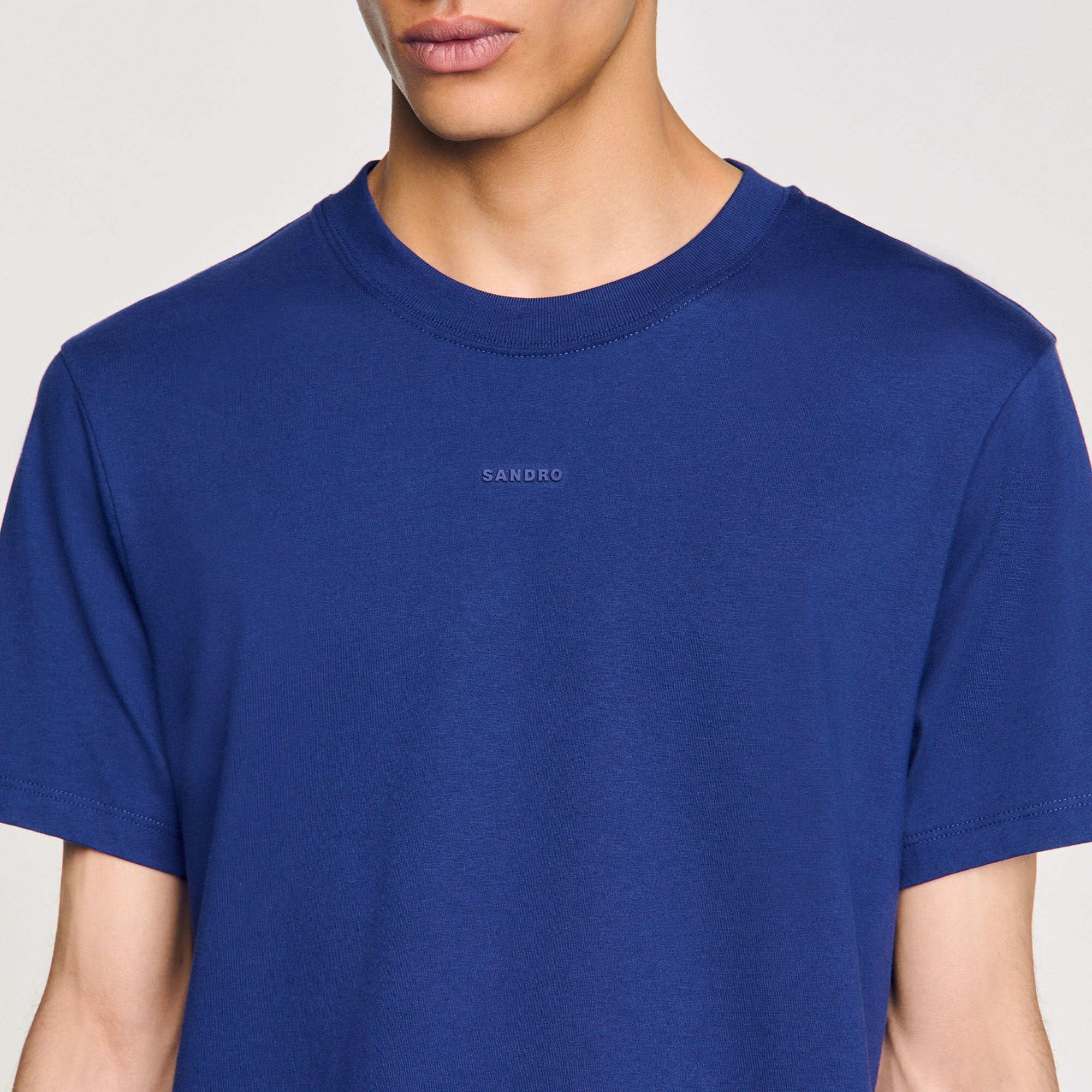Sandro Men Cotton T-shirt with logo