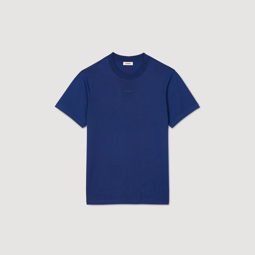 Sandro Men Cotton T-shirt with logo