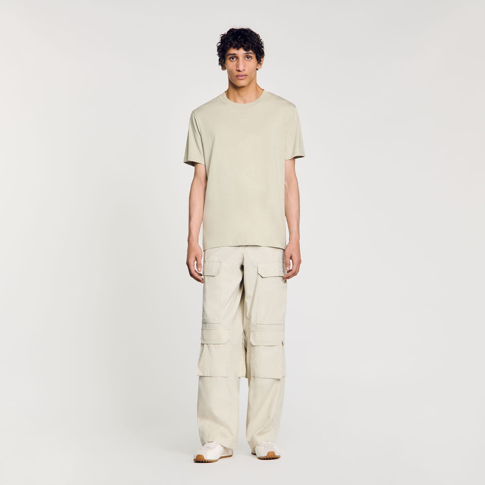 Sandro Men Cotton T-shirt with logo
