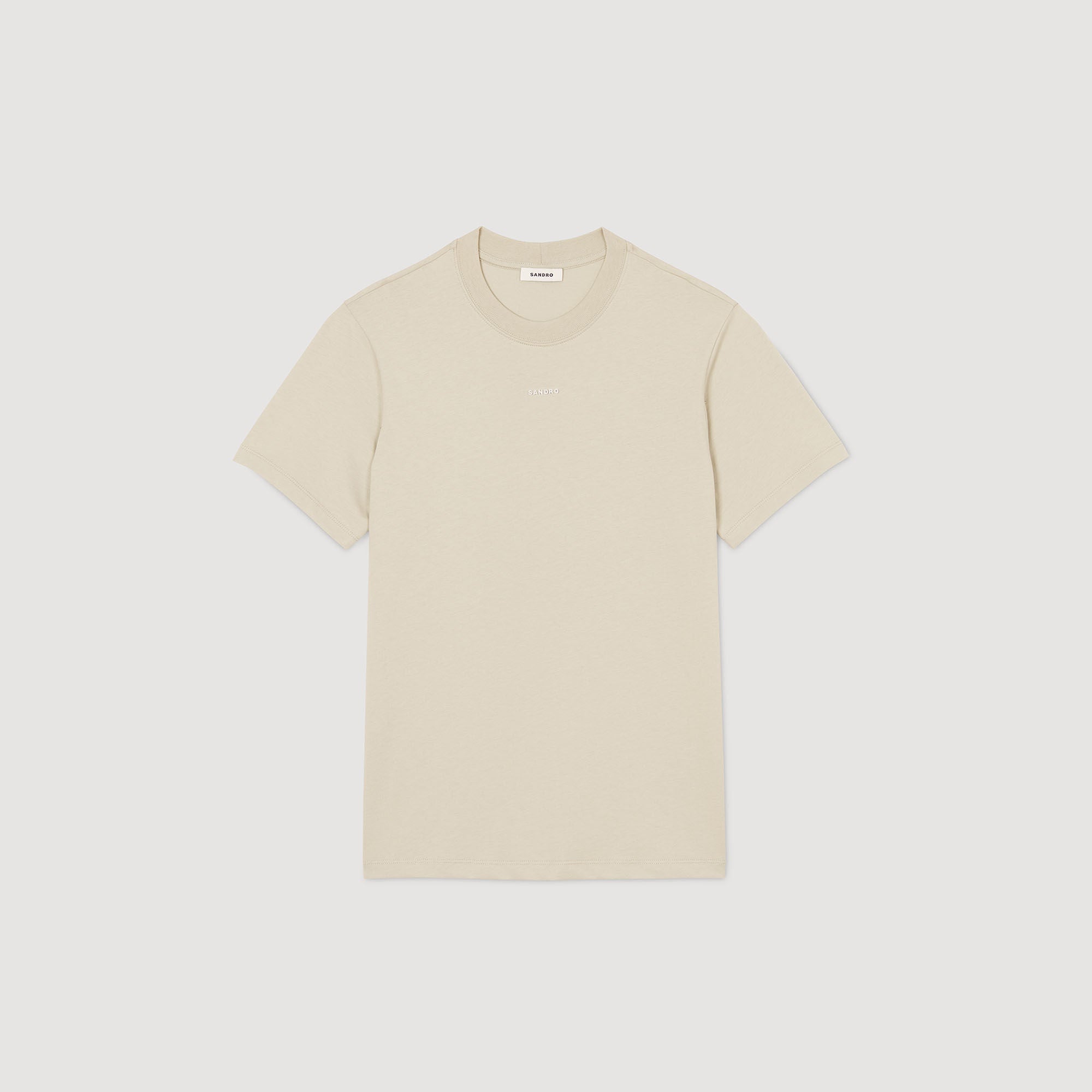 Sandro Men Cotton T-shirt with logo