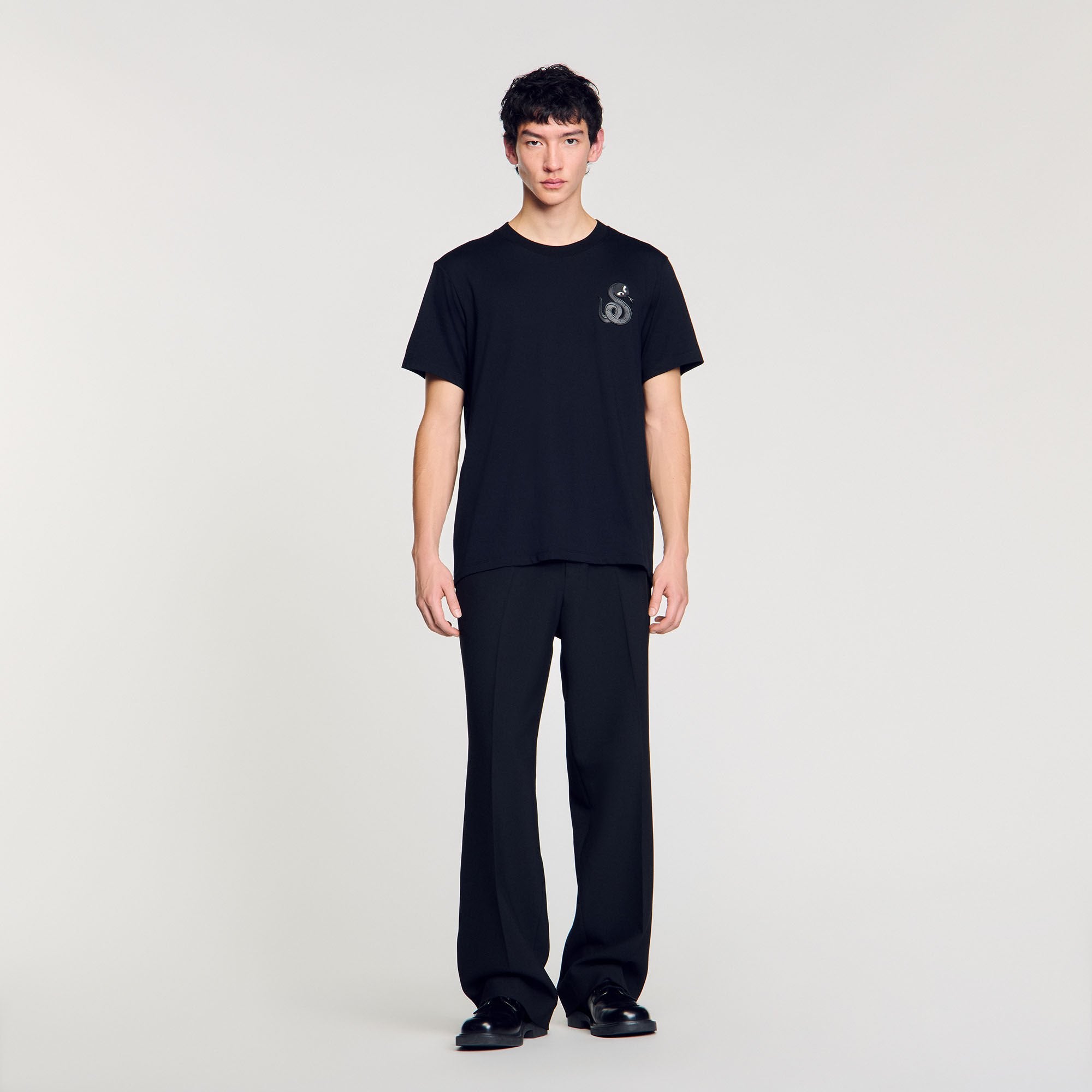 Sandro Men T-shirt with snake detail