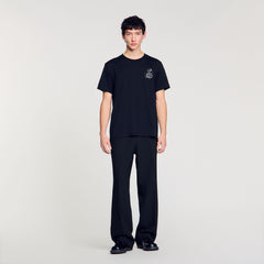 Sandro Men T-shirt with snake detail