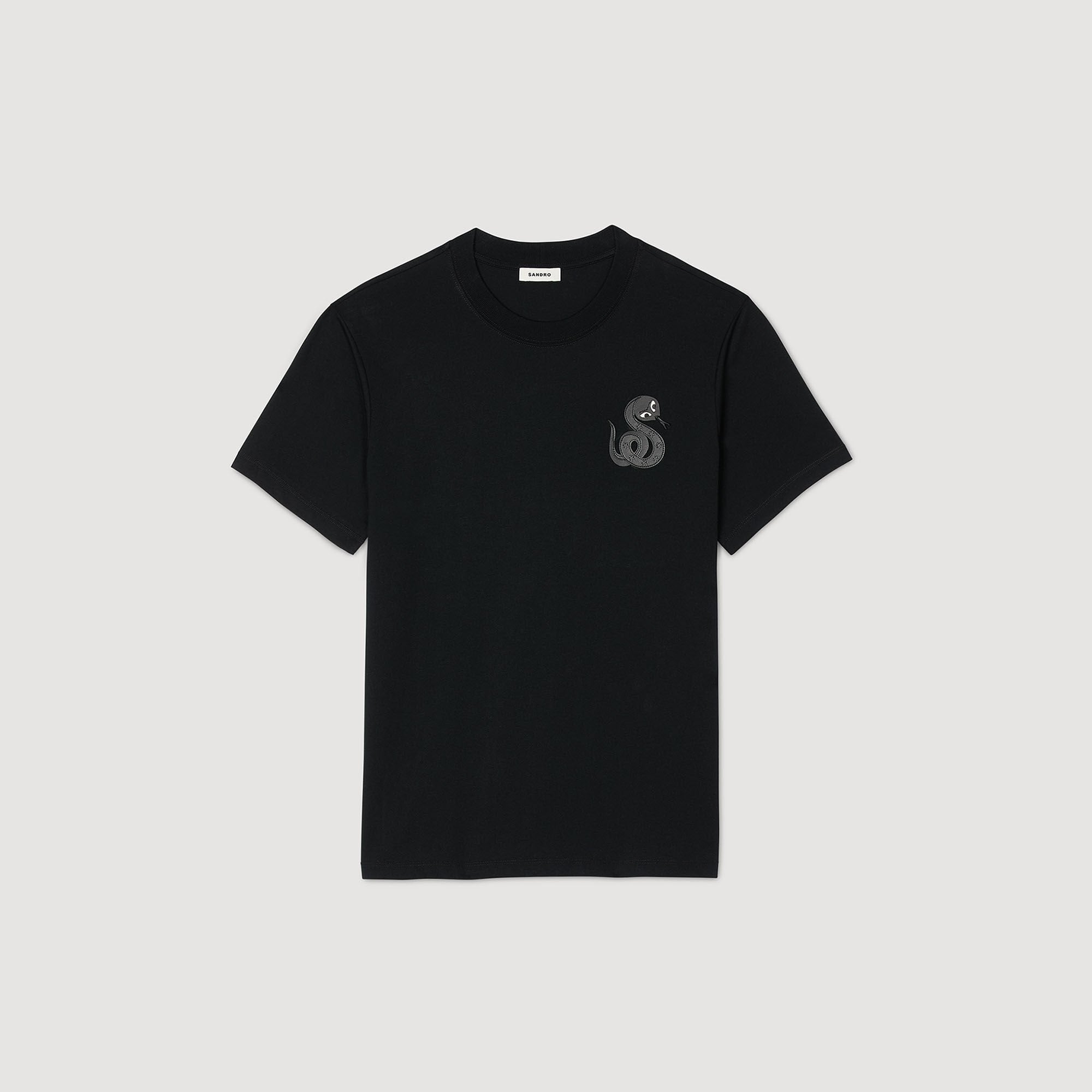 Sandro Men T-shirt with snake detail