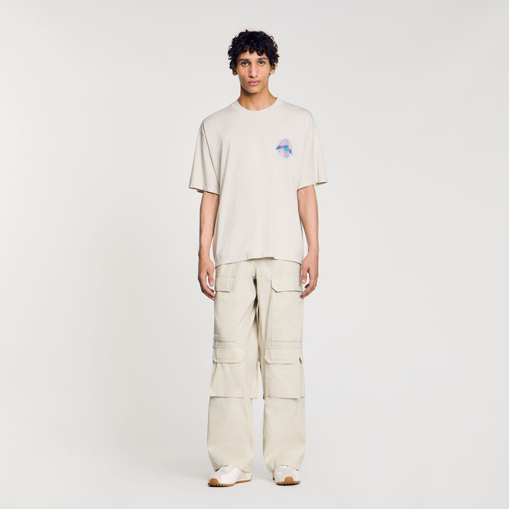 Sandro Men Sun motif T-shirt