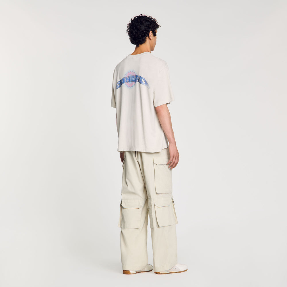 Sandro Men Sun motif T-shirt