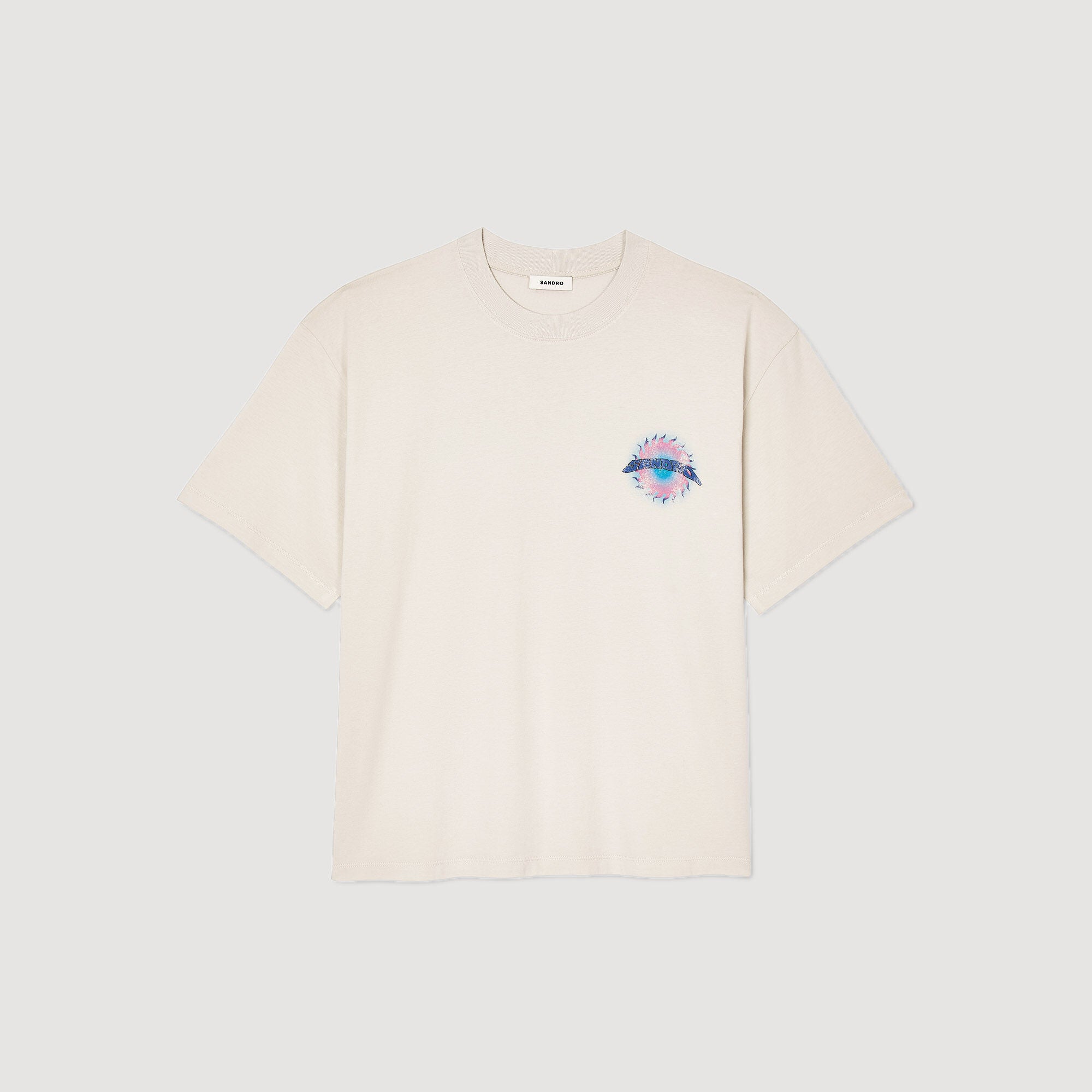 Sandro Men Sun motif T-shirt