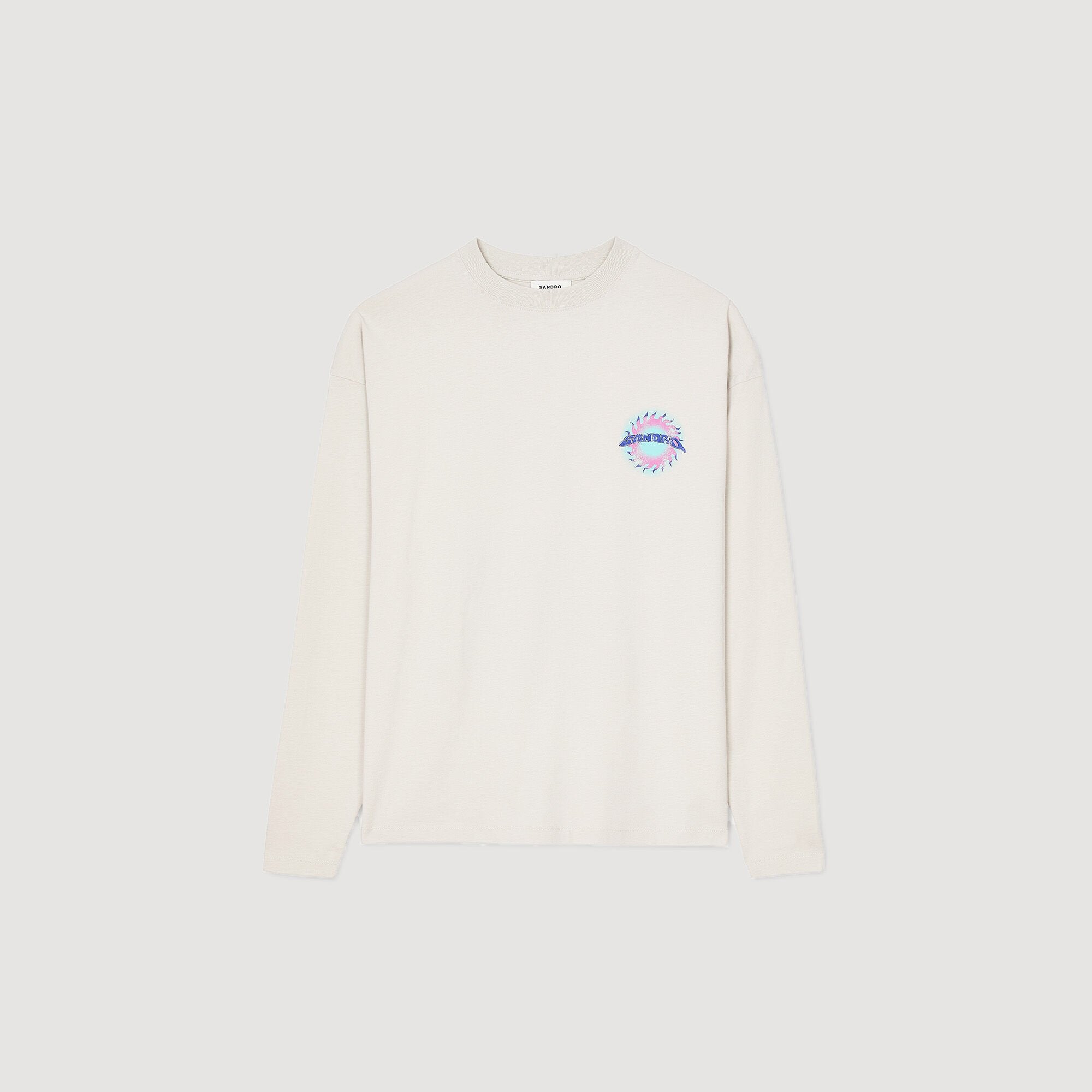 Sandro Men Sun motif T-shirt