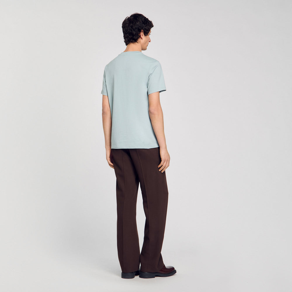 Sandro Men T-shirt with flower detail