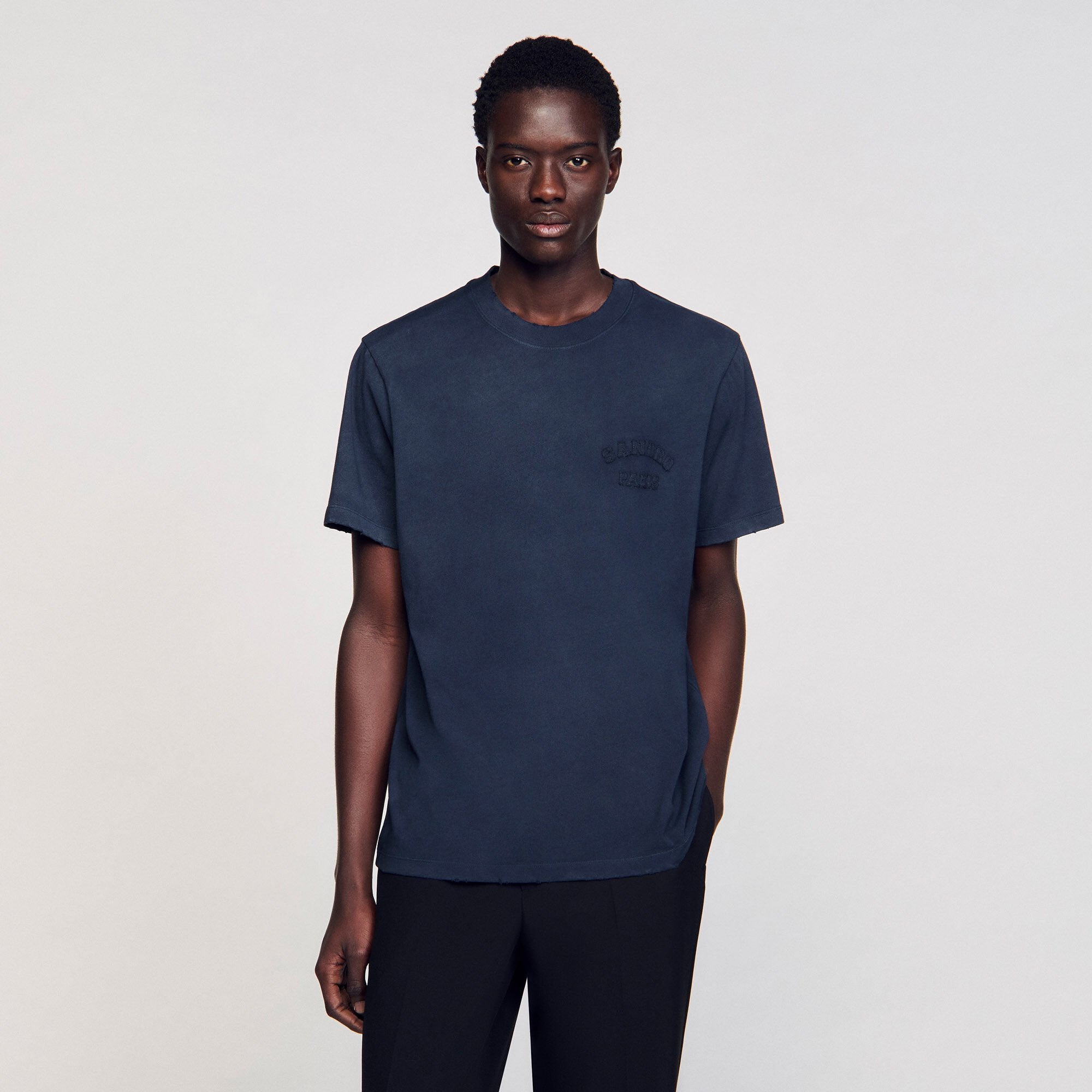 Sandro Men Worn-effect T-shirt