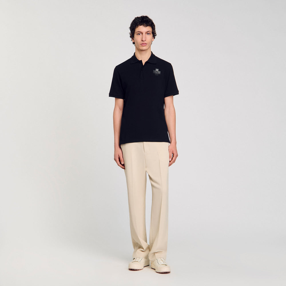Sandro Men Cotton polo shirt