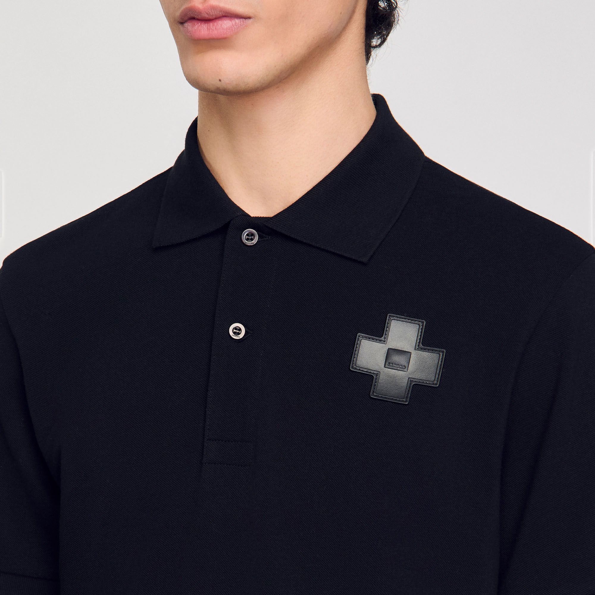Sandro Men Cotton polo shirt