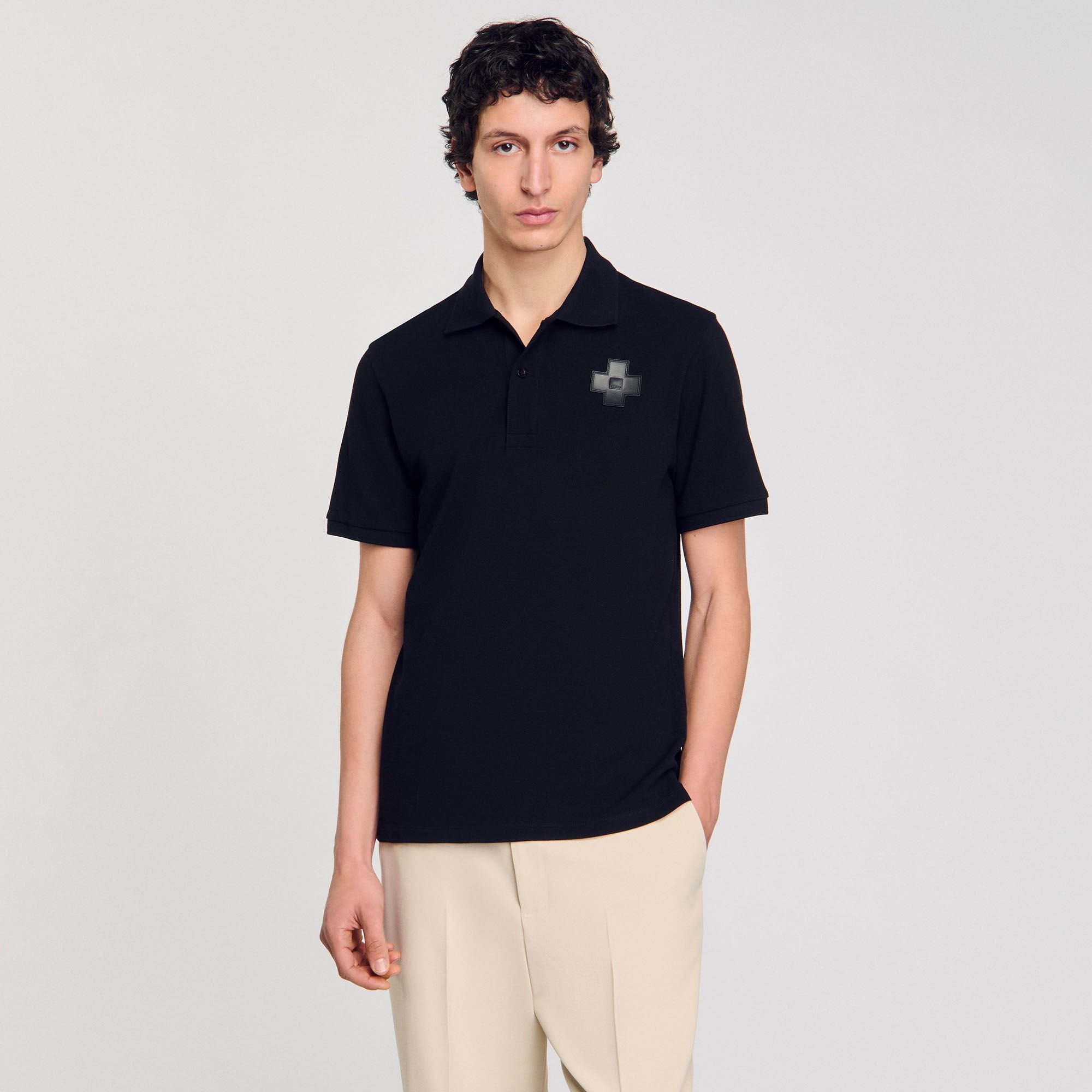 Sandro Men Cotton polo shirt