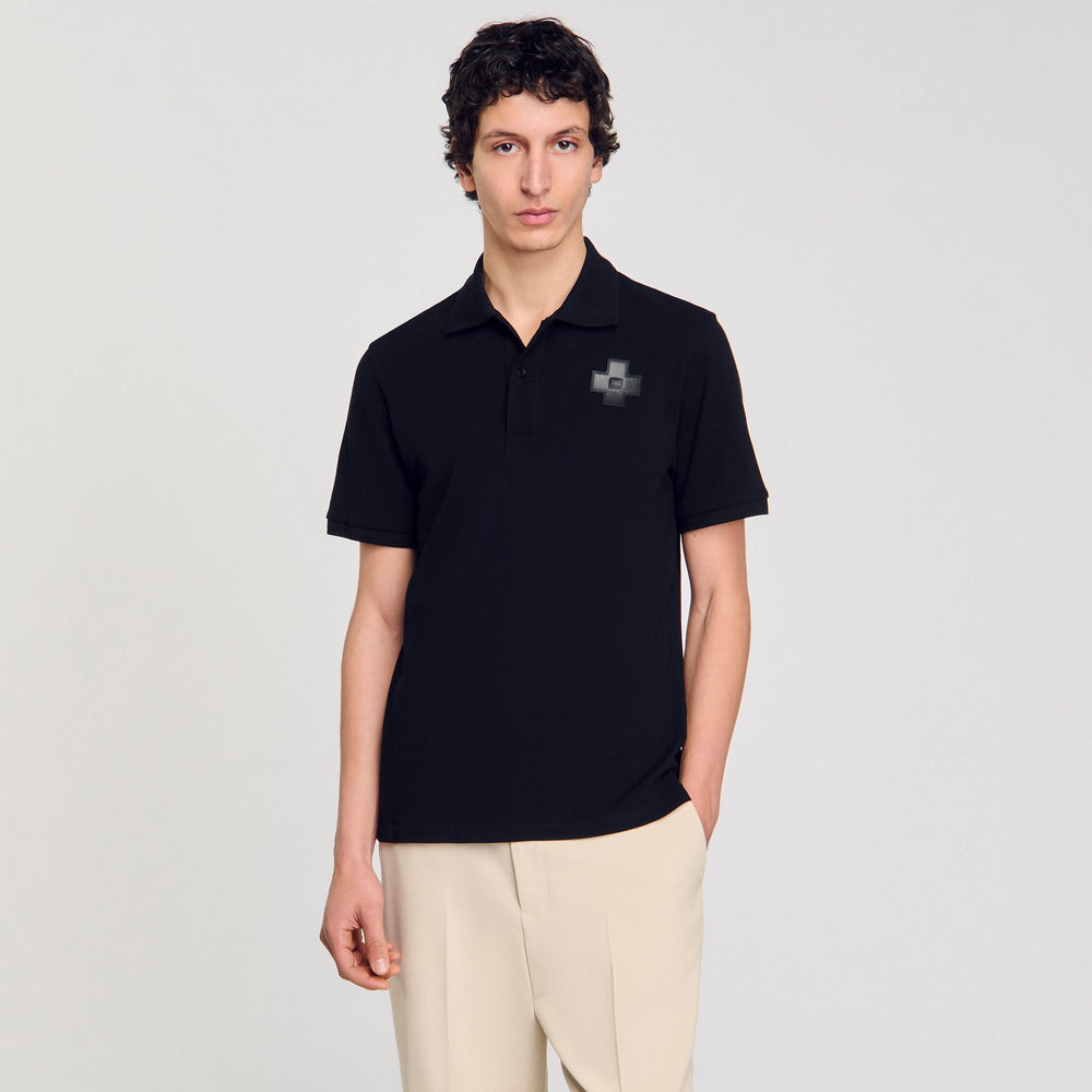 Sandro Men Cotton polo shirt