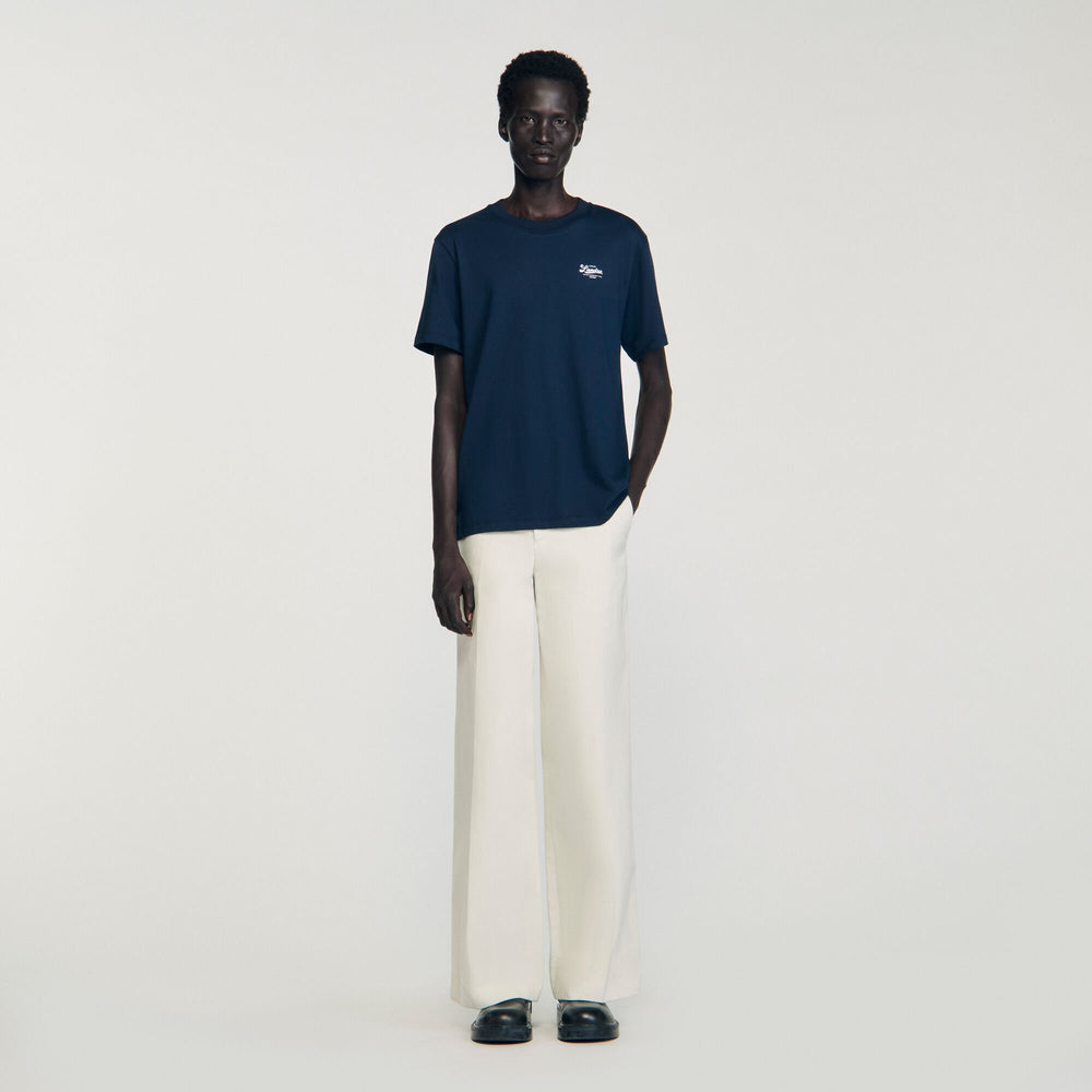 Sandro Men T-shirt with appliqué logo