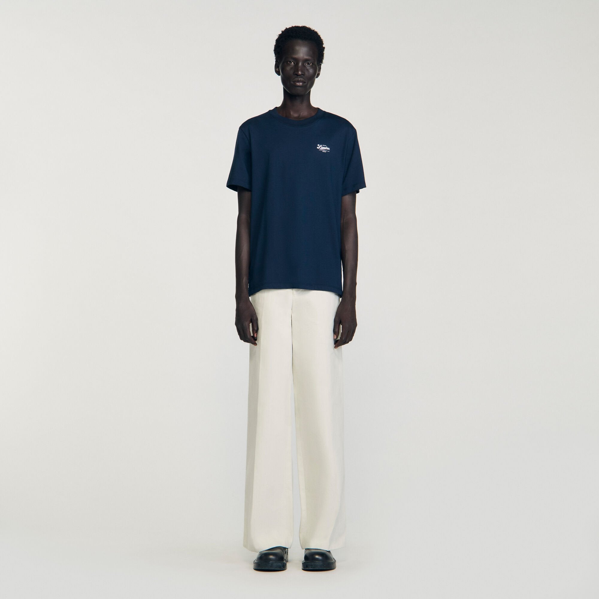 Sandro Men T-shirt with appliqué logo