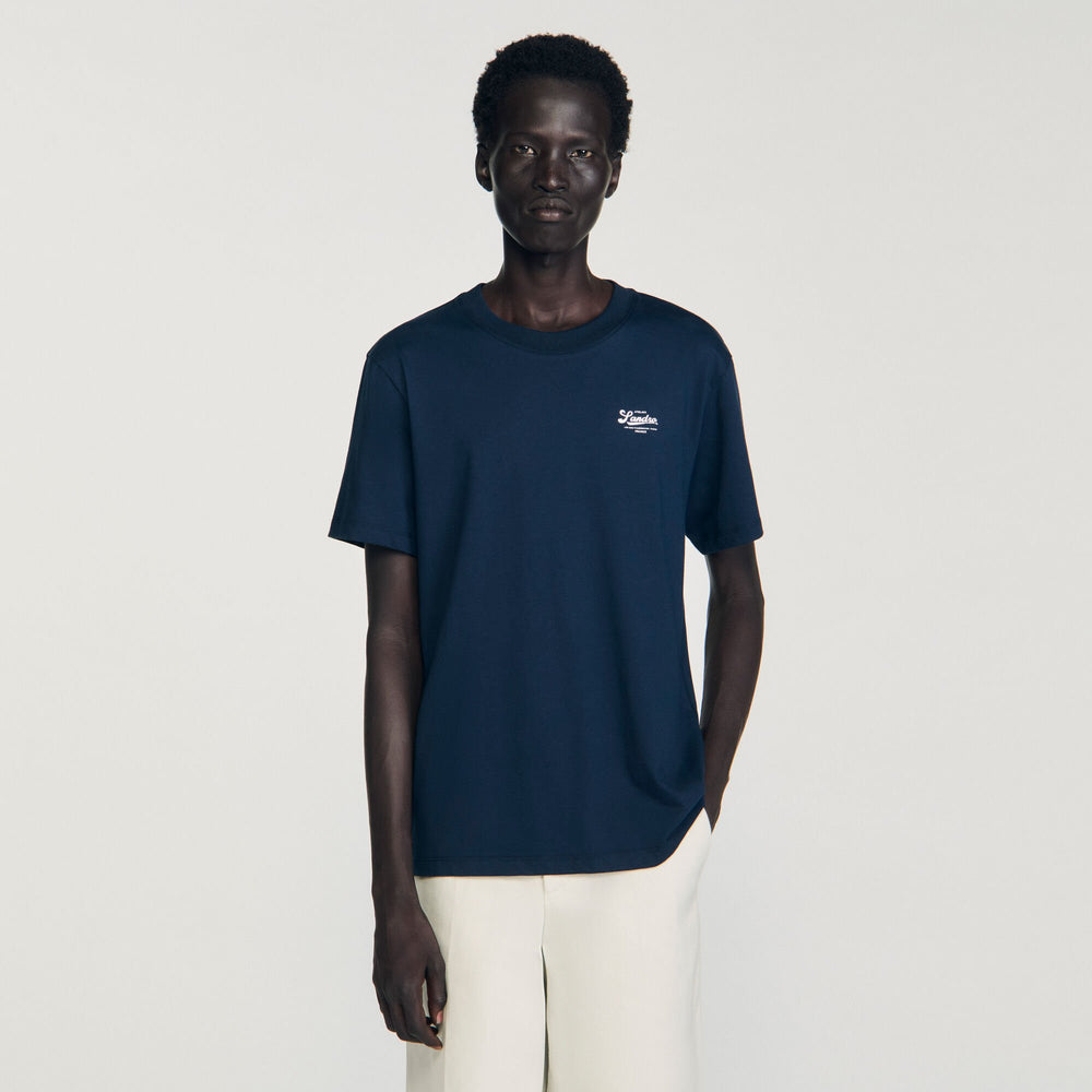 Sandro Men T-shirt with appliqué logo