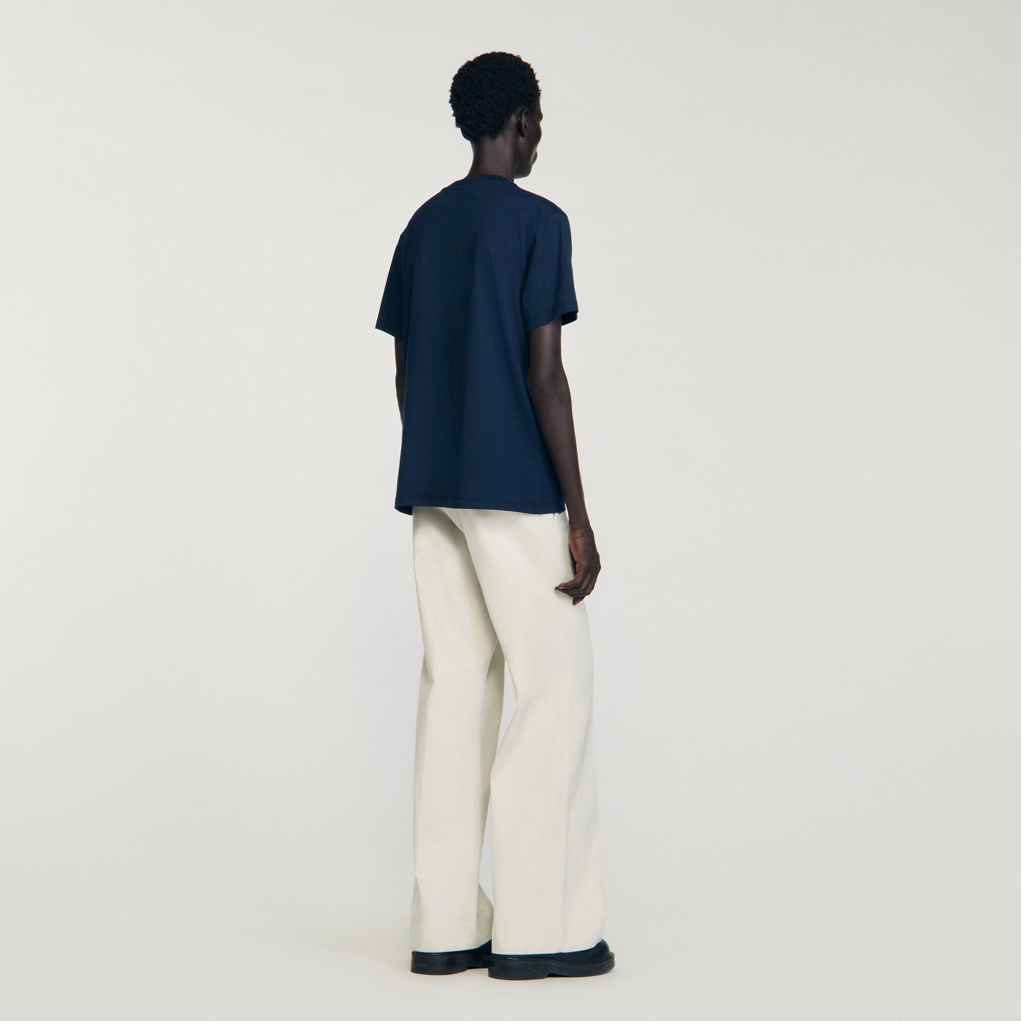 Sandro Men T-shirt with appliqué logo