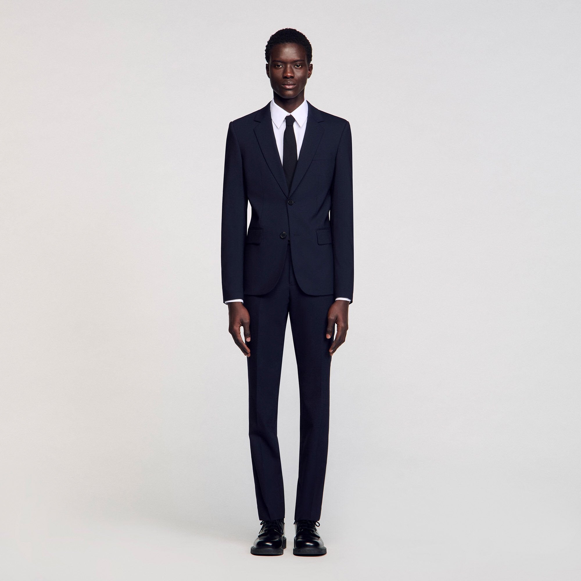 Sandro Men Classic wool suit jacket
