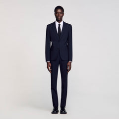 Sandro Men Classic wool suit jacket