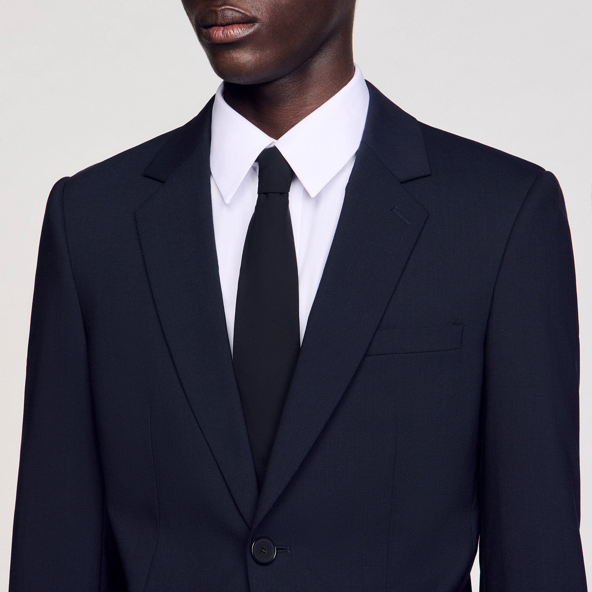 Sandro Men Classic wool suit jacket