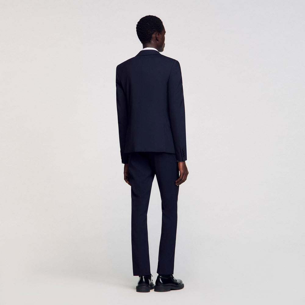 Sandro Men Classic wool suit jacket