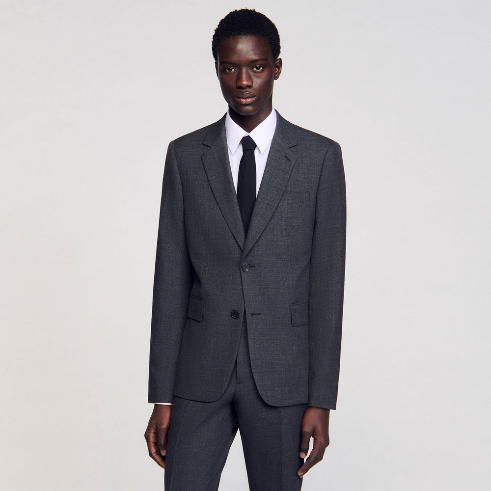 Sandro Men Wool suit jacket