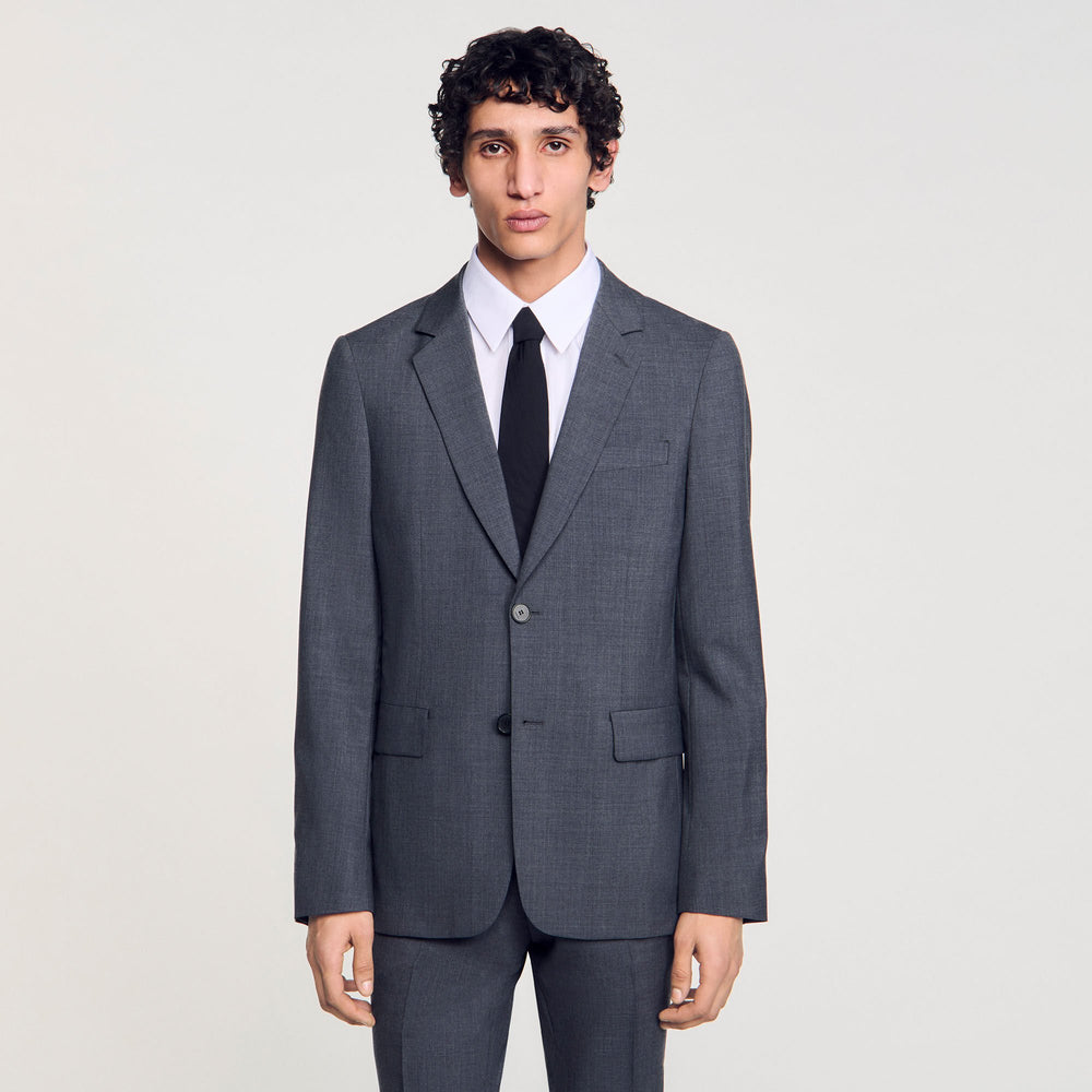 Sandro Men Wool suit jacket