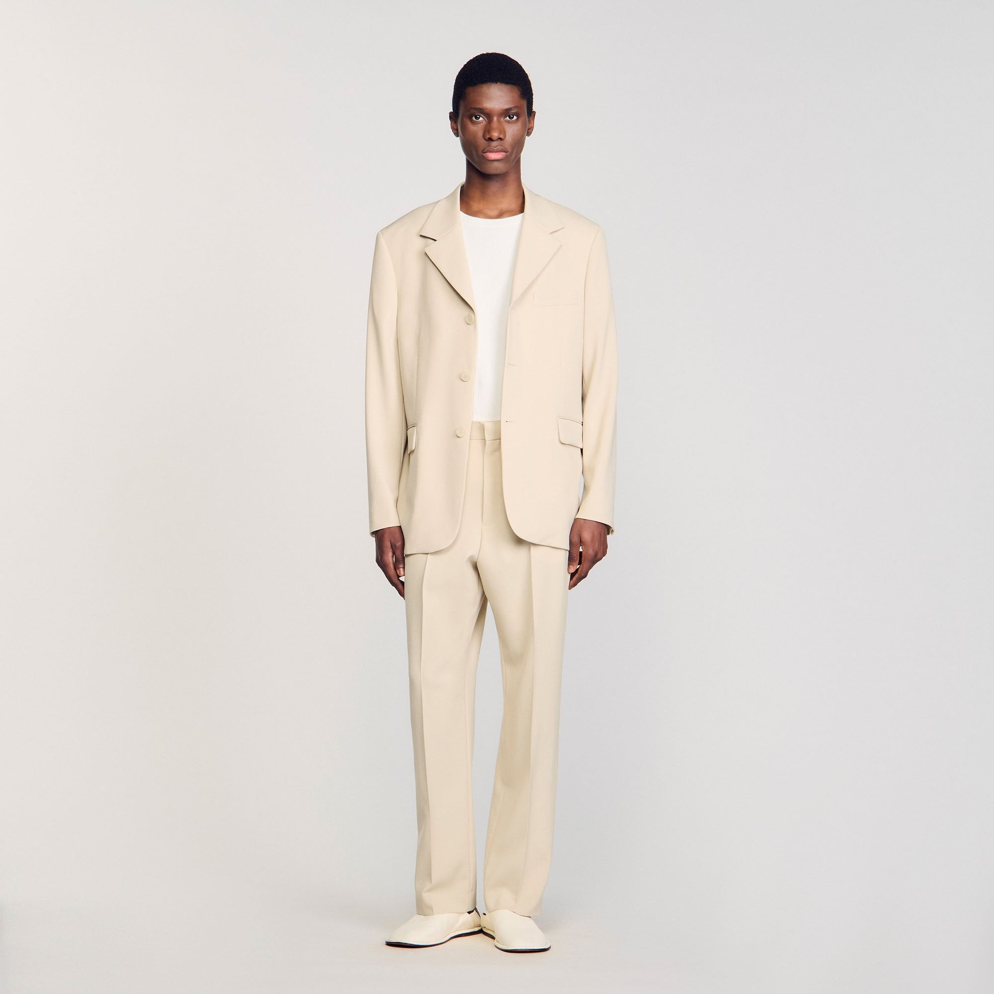 Sandro Men Oversized wool suit jacket