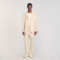 Sandro Men Oversized wool suit jacket