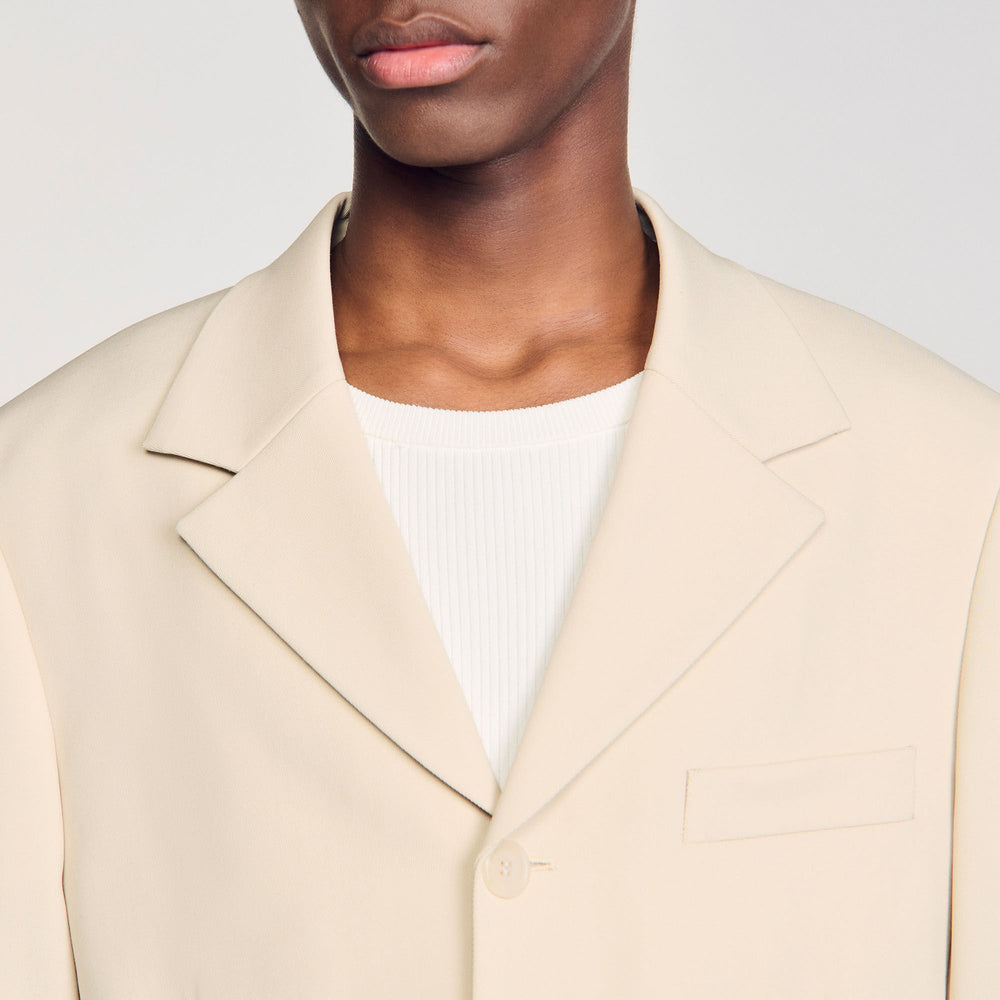 Sandro Men Oversized wool suit jacket