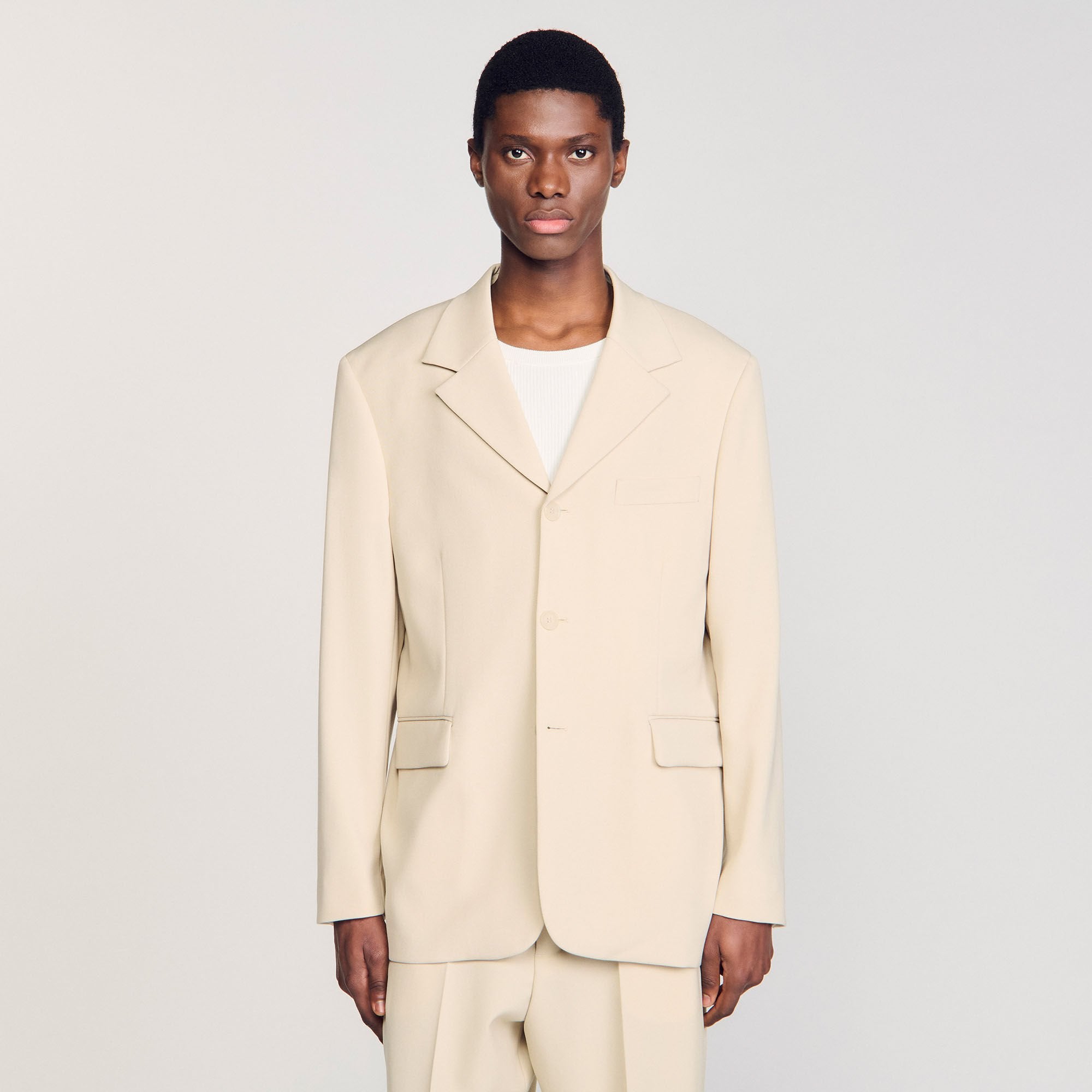 Sandro Men Oversized wool suit jacket