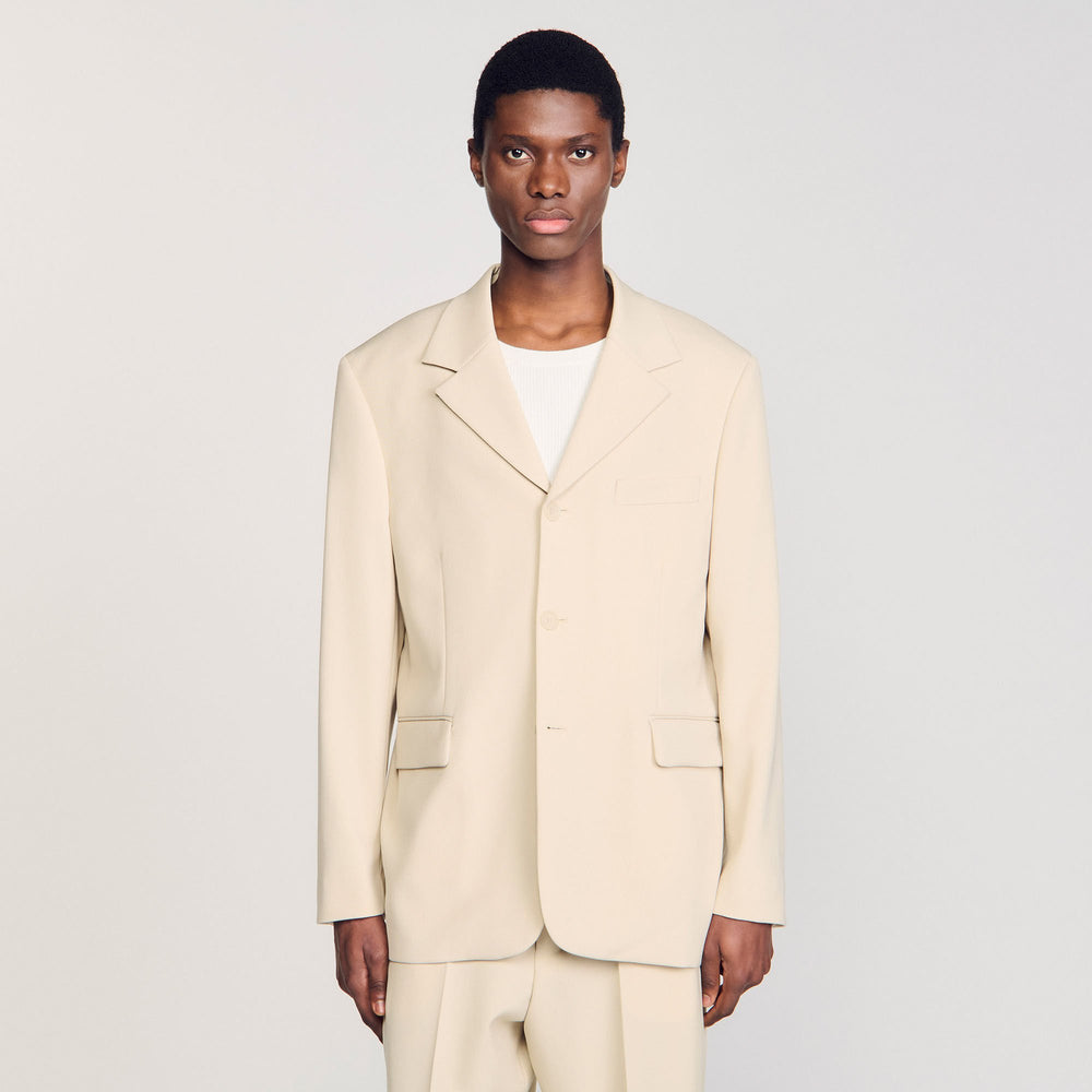 Sandro Men Oversized wool suit jacket