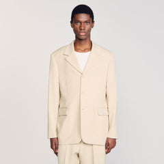Sandro Men Oversized wool suit jacket