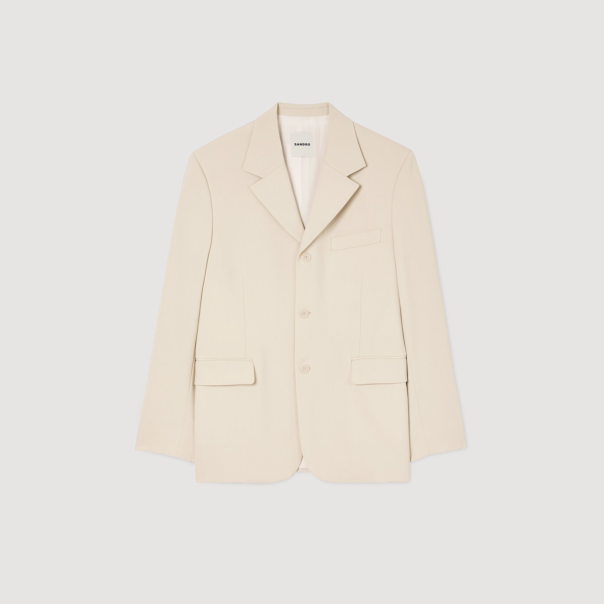 Sandro Men Oversized wool suit jacket
