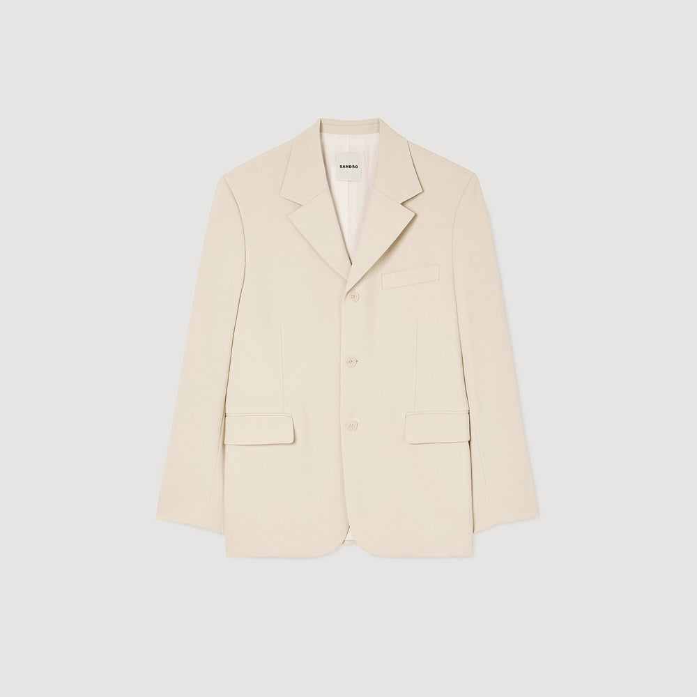 Sandro Men Oversized wool suit jacket